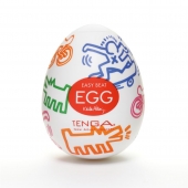 Мастурбатор-яйцо Keith Haring EGG STREET - Tenga - в Новочеркасске купить с доставкой