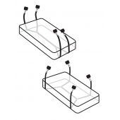 Фиксаторы для кровати WRAPAROUND MATTRESS RESTRAIN - Pipedream - купить с доставкой в Новочеркасске