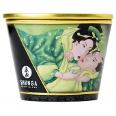 Массажная свеча Exotic Green Tea с ароматом зелёного чая - 170 мл. - Shunga - купить с доставкой в Новочеркасске