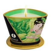 Массажная свеча Exotic Green Tea с ароматом зелёного чая - 170 мл. - Shunga - купить с доставкой в Новочеркасске