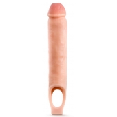 Телесная насадка-удлинитель 11.5 Inch Silicone Cock Sheath Penis Extender - 29,2 см. - Blush Novelties - в Новочеркасске купить с доставкой