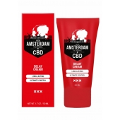 Крем-пролонгатор CBD from Amsterdam Delay Cream - 50 мл. - Shots Media BV - купить с доставкой в Новочеркасске