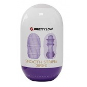 Сиреневый мастурбатор-яйцо Smooth Stripes - Baile - в Новочеркасске купить с доставкой