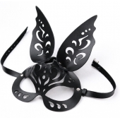 Черная ажурная маска  Зайка  с ушками - Crazy Handmade - купить с доставкой в Новочеркасске