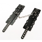 Узорчатые кожаные оковы с регулируемыми ремешками - Crazy Handmade - купить с доставкой в Новочеркасске