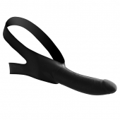Черный кляп-страпон Masters Mini Face Fuck Strap-On - 14 см. - XR Brands - купить с доставкой в Новочеркасске