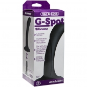 Черная изогнутая насадка Vac-U-Lock G-Spot - 16,5 см. - Doc Johnson - купить с доставкой в Новочеркасске