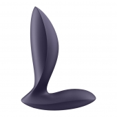 Фиолетовый анальный вибростимулятор Power Plug - Satisfyer - в Новочеркасске купить с доставкой