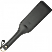Черная кожаная шлепалка SitaBlack - 30 см. - Sitabella - купить с доставкой в Новочеркасске