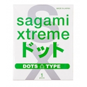 Презерватив Sagami Xtreme Type-E с точками - 1 шт. - Sagami - купить с доставкой в Новочеркасске