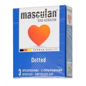 Презервативы с пупырышками Masculan Dotted - 3 шт. - Masculan - купить с доставкой в Новочеркасске