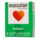 Презервативы анатомической формы Masculan Anatomic - 3 шт. - Masculan - купить с доставкой в Новочеркасске