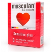 Презервативы Masculan Sensitive plus - 3 шт. - Masculan - купить с доставкой в Новочеркасске