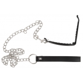 Зажим для половых губ с поводком Pussy Clamp With A Leash - Orion - купить с доставкой в Новочеркасске