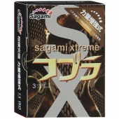 Суженные к основанию презервативы Sagami Xtreme COBRA - 3 шт. - Sagami - купить с доставкой в Новочеркасске