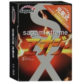 Презервативы Sagami Xtreme ENERGY с ароматом энергетика - 3 шт. - Sagami - купить с доставкой в Новочеркасске