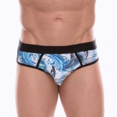 Мужские трусы-джоки с принтом в виде волн и китов - Don Moris купить с доставкой