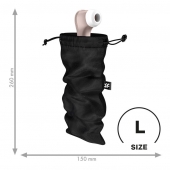 Черный мешочек для хранения игрушек Treasure Bag L - Satisfyer - купить с доставкой в Новочеркасске
