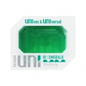 Зеленый мастурбатор-стимулятор Tenga Uni Emerald - Tenga - в Новочеркасске купить с доставкой