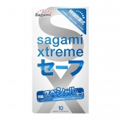 Презервативы Sagami Xtreme Ultrasafe с двойным количеством смазки - 10 шт. - Sagami - купить с доставкой в Новочеркасске