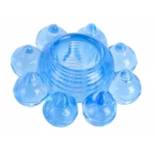 Голубая гелевая насадка-цветок - Toyfa Basic - в Новочеркасске купить с доставкой