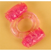 Розовое виброкольцо с двумя батарейками - Toyfa Basic - в Новочеркасске купить с доставкой