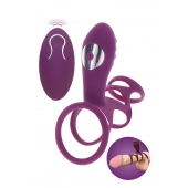 Фиолетовая эрекционная вибронасадка Halo Halo C-Ring Sleeve - Toy Joy - в Новочеркасске купить с доставкой