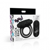 Черное эрекционное виброкольцо 28X Remote Control Vibrating Cock Ring   Bullet - XR Brands - в Новочеркасске купить с доставкой