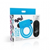 Голубое эрекционное виброкольцо 28X Remote Control Vibrating Cock Ring   Bullet - XR Brands - в Новочеркасске купить с доставкой