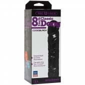 Насадка-фаллоимитатор Vac-U-Lock CodeBlack 8 Inch Classic Dong - 19,3 см. - Doc Johnson - купить с доставкой в Новочеркасске