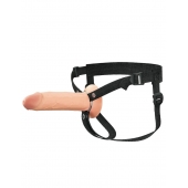 Полый страпон на ремнях 8’’ Hollow Silicone Strap-on - Pipedream - купить с доставкой в Новочеркасске