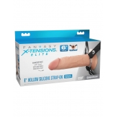 Полый страпон на ремнях 6’’ Hollow Silicone Strap-on - Pipedream - купить с доставкой в Новочеркасске