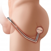 Кольцо на пенис с анальным стимулятором Stainless Steel Anal Hook   Cock Ring - BlueLine - в Новочеркасске купить с доставкой