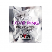 Прозрачное виброкольцо с двумя вибропульками - Toyfa Basic - в Новочеркасске купить с доставкой