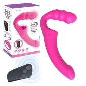 Розовый безремневой страпон Straples Strap-On Dildo - Erokay - купить с доставкой в Новочеркасске