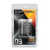 Прозрачная насадка с шипами и шишечками STAY HARD COCK SLEEVE 03 CLEAR - Blush Novelties - в Новочеркасске купить с доставкой