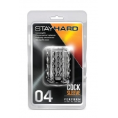 Прозрачная насадка с бороздками STAY HARD COCK SLEEVE 04 CLEAR - Blush Novelties - в Новочеркасске купить с доставкой