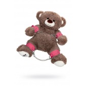 Бондажный набор: бурый мишка с розовыми оковами и наручниками - Pecado - купить с доставкой в Новочеркасске