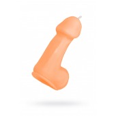 Оранжевая свеча в форме пениса - 47 гр. - Pecado - купить с доставкой в Новочеркасске