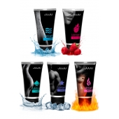 Набор из 5 лубрикантов JUJU (увлажняющий, Hot+, Long, Anal, малина) - JuJu - купить с доставкой в Новочеркасске