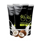 Набор из 3 съедобных лубрикантов JUJU со вкусом кокоса - JuJu - купить с доставкой в Новочеркасске