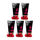 Набор из 5 съедобных лубрикантов JUJU со вкусом малины - JuJu - купить с доставкой в Новочеркасске