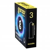 Супертонкие презервативы Ganzo Invisible - 3 шт. - Ganzo - купить с доставкой в Новочеркасске