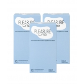 Набор из 3 упаковок ультратонких презервативов Pleasure Lab (по 12 шт.) - Pleasure Lab - купить с доставкой в Новочеркасске