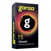 Классические презервативы с обильной смазкой Ganzo Classic - 15 шт. - Ganzo - купить с доставкой в Новочеркасске