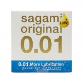 Увлажнённый презерватив Sagami Original 0.01 Extra Lub - 1 шт. - Sagami - купить с доставкой в Новочеркасске