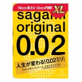 Презервативы увеличенного размера Sagami Original 0.02 XL-size - 3 шт. - Sagami - купить с доставкой в Новочеркасске