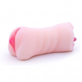 Телесный двусторонний мастурбатор - вагина и ротик - Boys of Toys - в Новочеркасске купить с доставкой