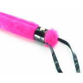 Нежная плеть с розовым мехом BDSM Light - 43 см. - БДСМ Арсенал - купить с доставкой в Новочеркасске