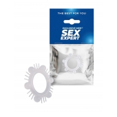 Эластичное эрекционное кольцо с шипиками и шариками - Sex Expert - в Новочеркасске купить с доставкой